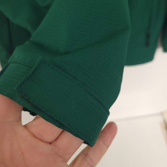 MEN ADIDAS OUTDOOR CLIMAPROOF WATER PROOF BREATHABLE JACKET HOODED GREEN - Picture 4 of 12